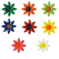 thumbnail image 2 of 8-Piece Metal Flower Wall Art Decor, Weatherproof Iron Sunflower Ornaments for Outdoor Garden Fence, Patio and Home Wall Hanging, 2 of 9