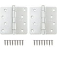 thumbnail image 3 of Stone Harbor Hardware 4" Door Hinges, 1/4" Radius Corner, Polished Chrome, 2-Pack, 3 of 4