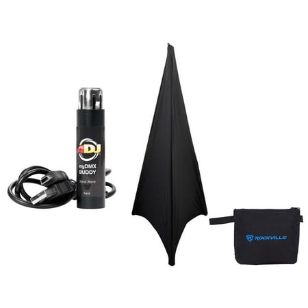 American DJ ADJ MyDMX Buddy DMX Lighting Control Software+USB Dongle+Free Scrim