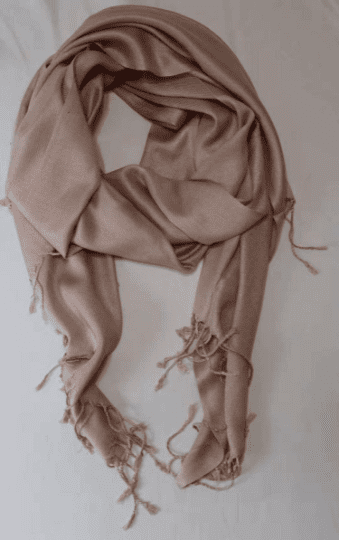 rose gold pashmina shawl