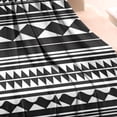 thumbnail image 3 of Black White Ethnic Pattern Blanket,Comfortable Soft Flannel Throw Blanket,All Season,Warm Lightweight Blankets for Sofa Bed Couch Living Room Chair,30"x40", 3 of 4