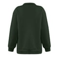 thumbnail image 7 of Fartey 2024 Trendy Half Zip Oversized Sweatshirts for Women Simple Long Sleeve Solid Color Pullover Casual Fall Drop Shoulder Tops, 7 of 7