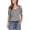 Gray, variant on Staron Women's Casual Off Shoulder Top Eyelet Embroidery Short Sleeve Round Neck Pullover Blouse Shirt, Gray M