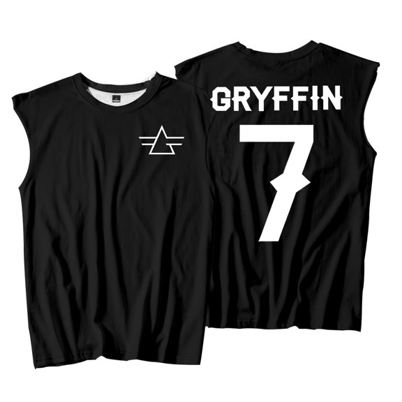 Gryffin DJ Tank Tops Unisex Sleeveless Sport Gym Vest Women Men Trendy Outdoor Sportwear