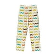 thumbnail image 4 of Daiia Colorful Mustache Men's Sleep Pant with Pockets and Drawstring,Pajama Pants-Medium, 4 of 9