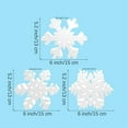 thumbnail image 3 of Snmubt 3 Pieces Winter Christmas Snowflake Shape Snow Board Decoration Home Decoration Party Table Decoration Christmas Decoration Gift for Party Home Indoor (Wood), 3 of 5