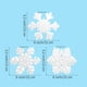 thumbnail image 3 of Adornos de snowboard con forma de copo de nieve, 3 piezas de decoración invernal para snowboard, adornos de mesa para fiestas, decoración del hogar con copos de nieve, adornos de mesa para, 3 of 5