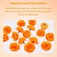 thumbnail image 2 of BRILLAR 30 cabezas de flores de clavel falsas, margaritas artificiales para decoración de fiestas, hogar y bodas, 2 of 5