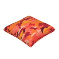 thumbnail image 3 of Multi-Size Linen Sofa Pillow Cover Invisible Zipper Open And Close Strong Use For Sofa Chair Garden Sofa Car Vector Camouflage Pattern Orange Red_1 18"X18", 3 of 8