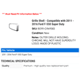 thumbnail image 2 of Grille Shell - Compatible with 2011 - 2016 Ford F-550 Super Duty 2012 2013 2014 2015, 2 of 2