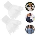 thumbnail image 1 of IDEANATEGRATE 1Par Decorative White Lace Wrist Bands Elegant Faux Sleeve Cuffs for Dresses, 1 of 6