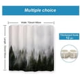 thumbnail image 3 of 71 Inch Extra Long Nature Shower Curtain Bathroom With Hooks, 3 of 8