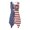 American Flag Decoration, variant on Western Desert Pattern Sleeveless Sundress, Side Pockets Asymmetric Hem Midi Dress Pleated Irregular Hem Ladies Irregular Hem Casual Dress for Holiday