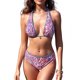 thumbnail image 1 of Trajes de baño Amzcrzy Tankini para mujer, traje de baño de para mujer, traje de baño estampado de cintura alta dividido, traje de baño de bikini conservador y de moda, rosa fuerte, XL, 1 of 6