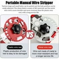 thumbnail image 5 of Manual Stripping Machine, Manual Cable Stripper, Copper Stripper, Portable Cable Stripper with Adjustable Depth with 10 Blades, 5 of 5