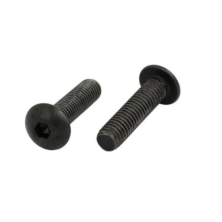 

2pcs M5x20mm 10.9 Grade Hex Socket Reverse Left Hand Thread Screw Bolt Black