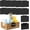 Black, variant on 12pcs Black Basket Labels Clip On for Storage Bins, Removable PVC Labels for Baskets with Holders, 3.5x2.7 Inches