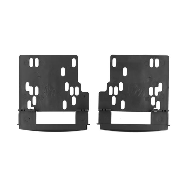 2 DIN Soporte de instalación 2 DIN Estéreo Ajuste Radio Fascia Kit de ajuste Radio Soporte de carcasSoporte de instalación de 2 DIN, kit de instalación de estéreo para automóvil Negro Adaptador de est