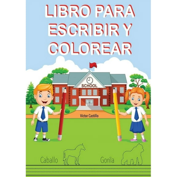 Libro para Escribir y Colorear (Para Niños) (Paperback)(Large Print)