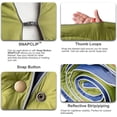 thumbnail image 2 of Camping Blanket | X-Large, Wind and  Warm Puffy Blanket Quilt | Lightweight Portable | Outdoor Concerts, Picnics, Backpacking, Travel, Hiking, Beach, Stadium (Garnish Green), 2 of 6