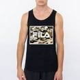 thumbnail image 2 of Fila Men's Tank Top Casual Round Neck Logo Print Sleeveless Athletic Workout Tee, Navy, S, 2 of 3