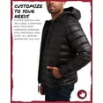 thumbnail image 6 of CANADA WEATHER GEAR Men's Puffer Jacket - Lightweight Nylon Packable Winter Coat for Men (M-XXL), 6 of 7