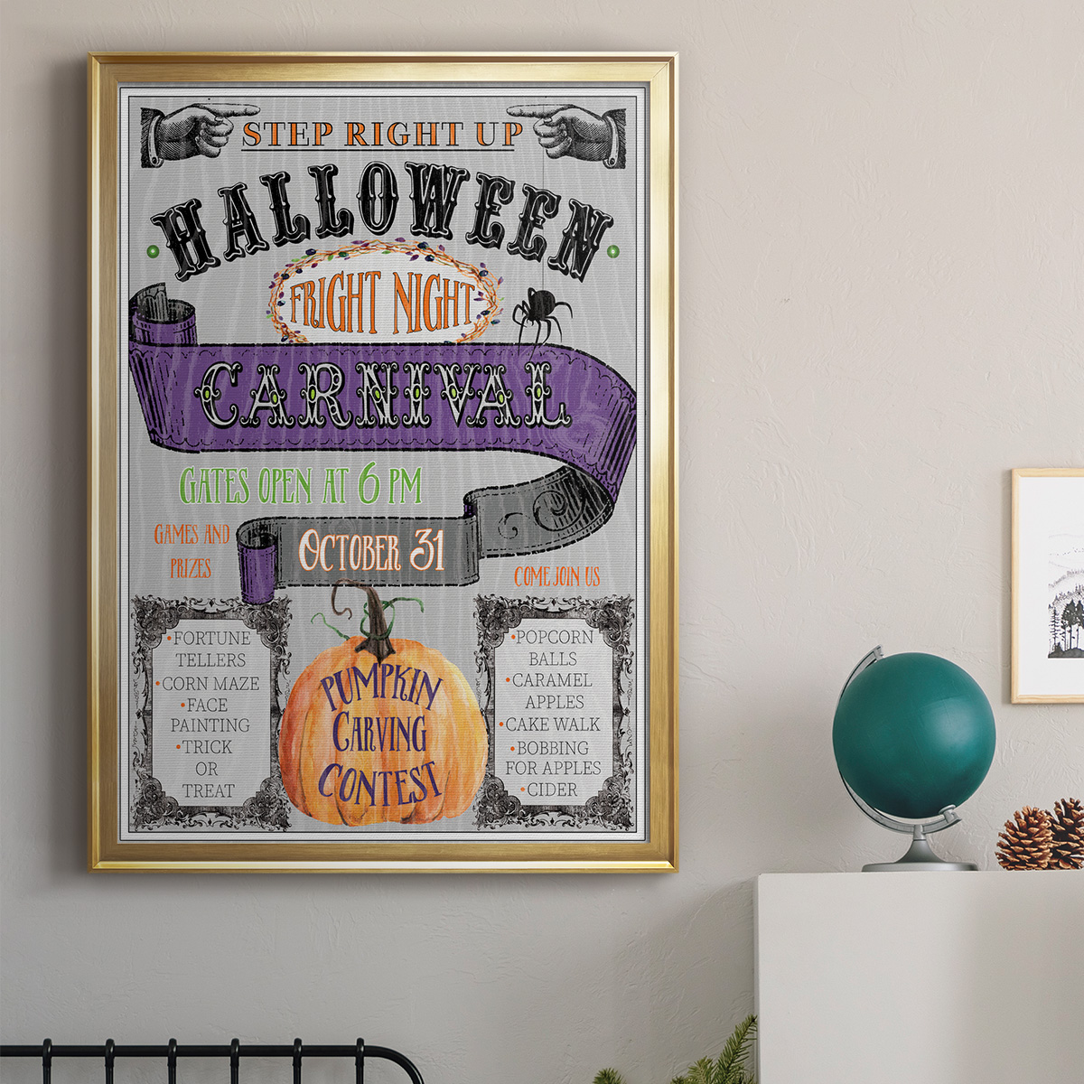 Carnival Sign Premium Classic Framed Print - Ready to Hang