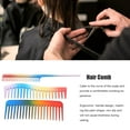 thumbnail image 5 of 3 PCS Rainbow Hair Comb, Hair Cutting Comb Salon Hair Comb, Rainbow Rat Tail Comb Portable Hair Cutting Comb Teasing Comb for Women Men Kids Various Hair Types, Multi-color, 5 of 7
