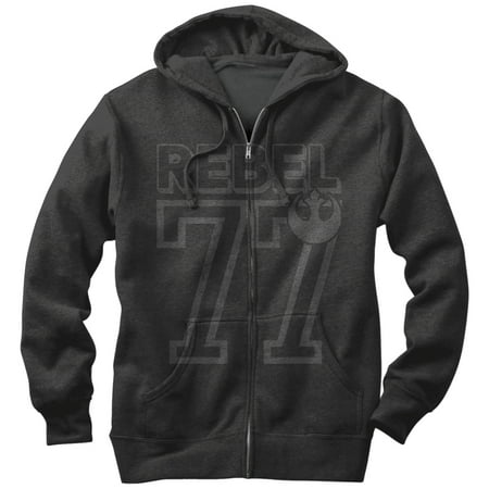 - Star Wars Men's Rebel 77 Zip Up Hoodie