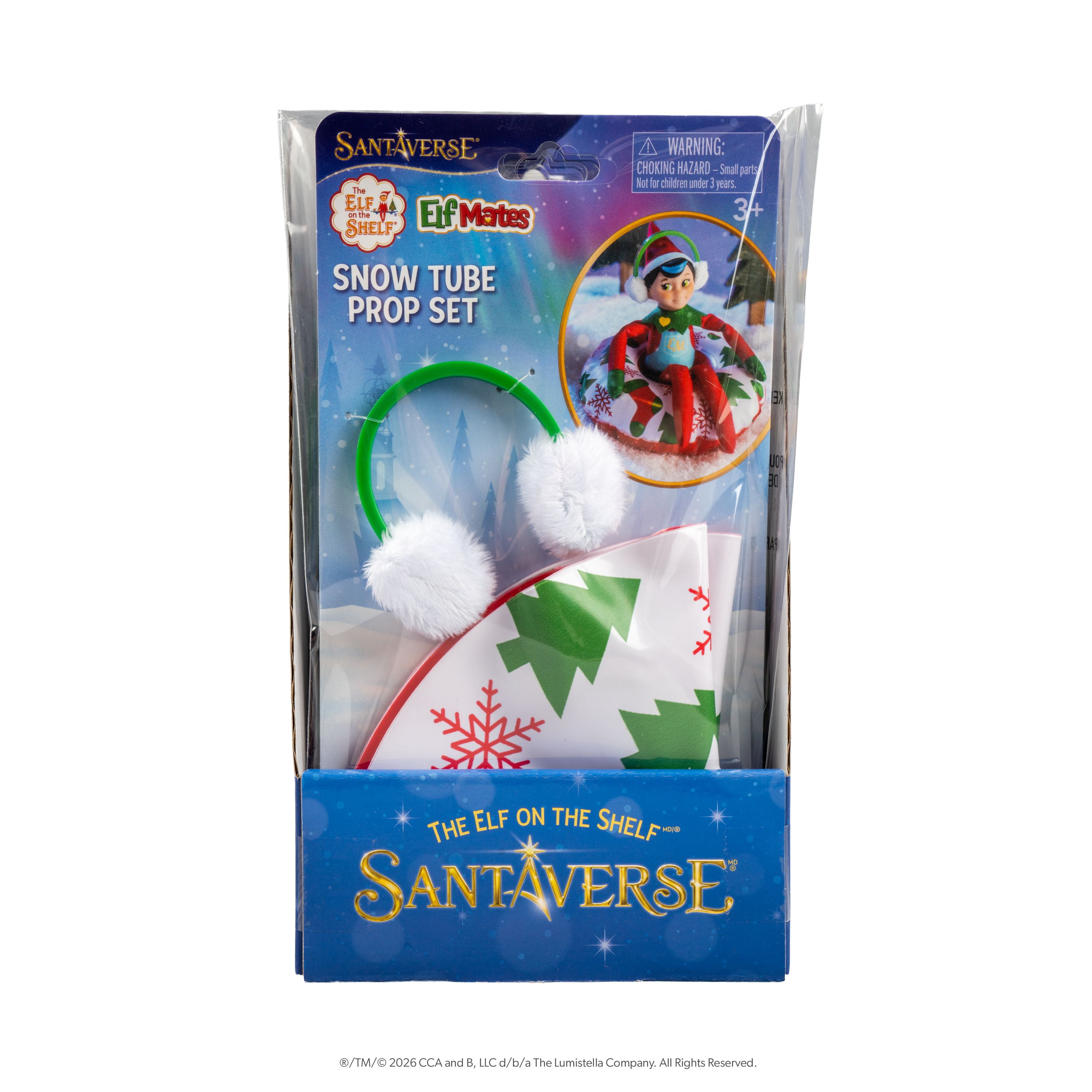 The Elf on the Shelf Polar Props Snow Tube and Earmuffs Adventure Elf Set