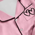 thumbnail image 7 of MEZZALL Girls Sleepwear Set 2pcs Tween Girl Heart Print Short Sleeve Lapel Button Down Tops & Shorts Pajamas Sets Soft Comfortable Loungewear For Kids Birthday Nightwear, 7 of 7