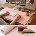 thumbnail image 6 of Promattoo Desk Pad Protector, PU Leather Mouse Pad,Waterproof Laptop Desk Mat, Non-Slip Desk Blotter with Gift box, Writing Pad for Office,Home & Gaming, 31.5" x 15.7", Sakura Pink, 6 of 9