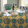 thumbnail image 4 of Coolnut Round Tablecloth Ethnic Tartan National Style Modern Table Cover for Home Decoration Washable Table Cloth for Dinner Picnic 60in, 4 of 5
