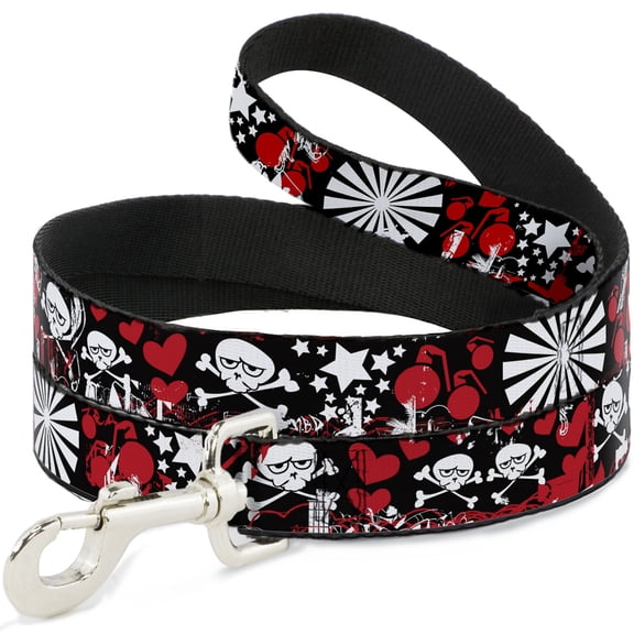 Buckle-Down Pet Leash, Dog Leash, Graffiti Womens, 4 Feet Long 1.0 Inch Wide