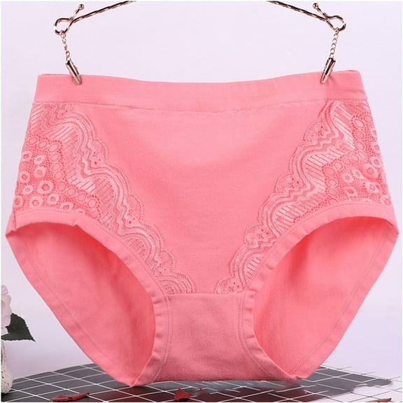 GERsome Women's Cotton Underwear High Waisted Plus Size Soft Briefs Full Coverage Ladies Panties XL-6XL