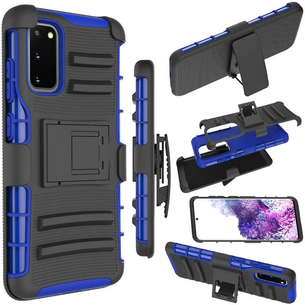 Samsung Galaxy S Fe 5g Phone Case Blue Belt Clip Holster With Kickstand Heavy Duty Military Grade Shockproof Protective Cover For Galaxy S Fan Edition By Xcell Walmart Com Walmart Com