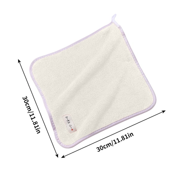 RYDCOT Multicolor Fingertip Towels for Bathroom, Children's Face Towels, Wash Soft Absorption Handkerchief Towel, 12 x 12 Inches (6 Color for Choice)