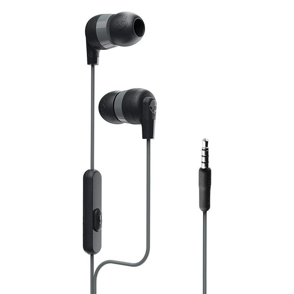 Skullcandy Ink'd Wired Stereo Earbuds with Mic & Remote - Black - 3.5mm Audio Jack for Android Phones