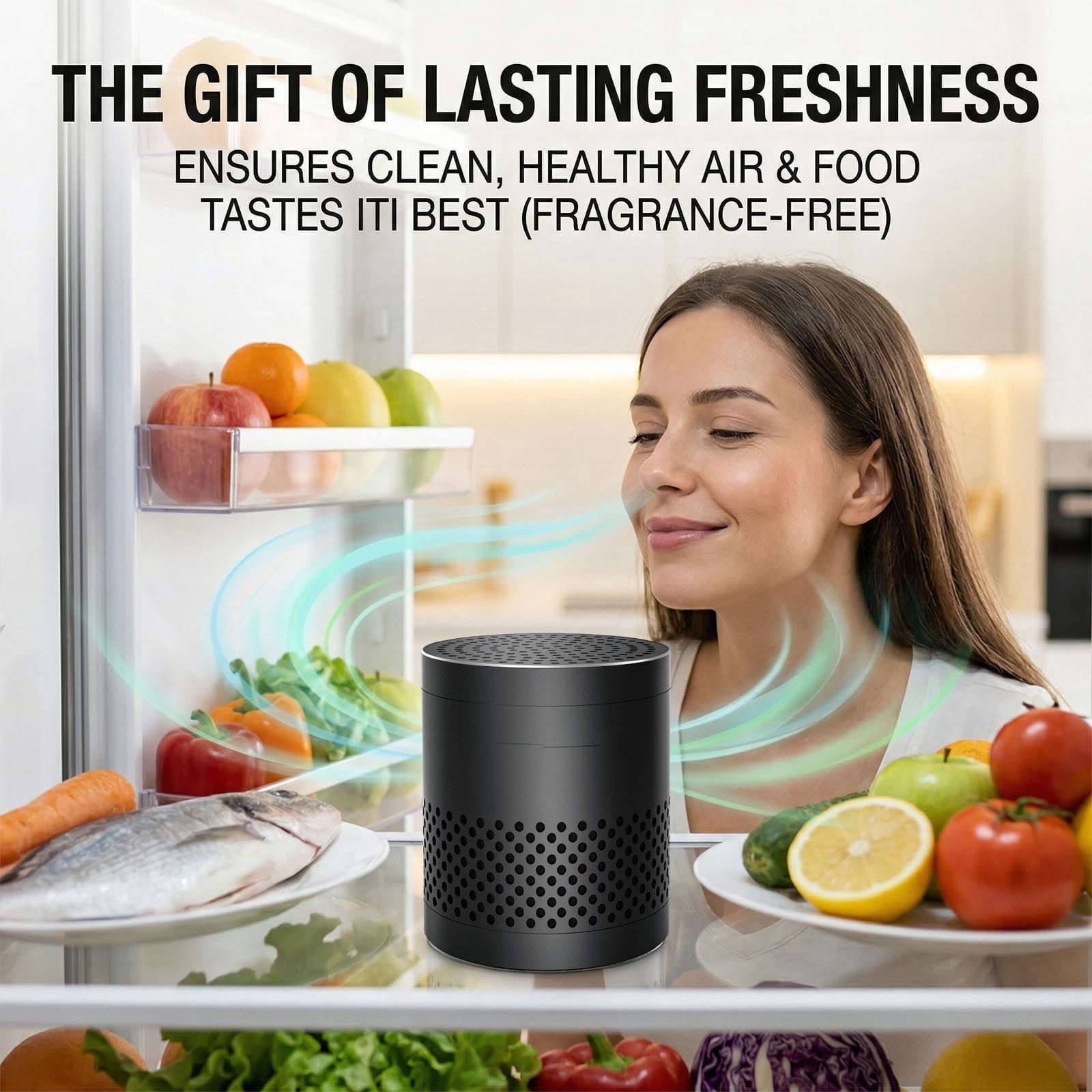 YAZHPA Refrigerator Deodorizer, Household Essentials Travel Size Air Purifiers, More Effective Than Baking Soda and Bamboo Charcoal Air Purifying Bag, White