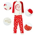 thumbnail image 6 of WIBACKER 2-7T Toddler Boys Girls Christmas Pajamas Sets for Kids Cotton Snug Fit 2Pcs Sleepwear - Santa Claus, 6 of 8