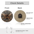 thumbnail image 3 of Wall Clock Decorative - Vintage Wood Bee Print 2D Vintage Wall Clocks Battery Operated Silent Non-Ticking for Bedroom, Living Room, Kitchen, Office, Classroom, 10 Inch, 3 of 7