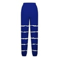 thumbnail image 4 of Dwaogom Women’s Casual Baggy Sweatpants High Waisted Joggers Pants Fashion Blocked Halloween Printed Drawstring Pocket Bound Ankle Pants, 4 of 5
