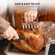 thumbnail image 4 of 18/8 Stainless Steel Meat Forks with Wooden Handle, Best Meat Claws for Shredding, Pulling, 4 of 4