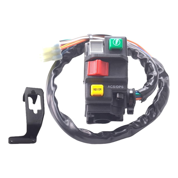 Accesorio de motocicleta Conjunto de interruptor de manillar izquierdo Interruptor de manillar izquierdo Luz de encendido y apagado