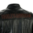 thumbnail image 5 of Men's Motorcycle Real Cow Leather Jacket for Moto Biker Black, 5 of 9
