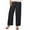Black, variant on OJSFQUFP Womens Resort Wear Orange Women Fall Plus Size Wide Legged Trouser Ladies Breathable Travel Waist Solid Loose Linen Pants Women L5