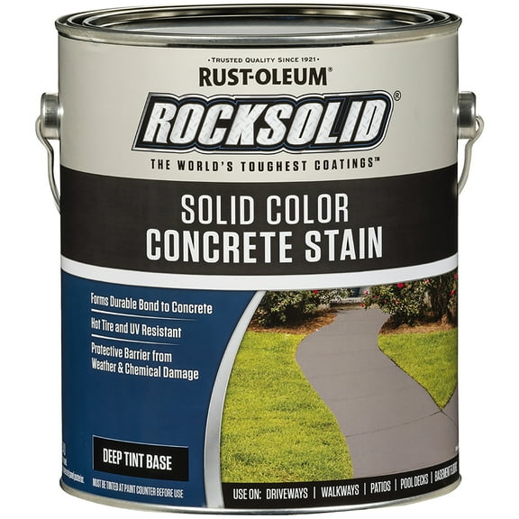 Rust-Oleum 365976 Rocksolid Durable Bond to Concrete Stains & Finishes 1 gallon