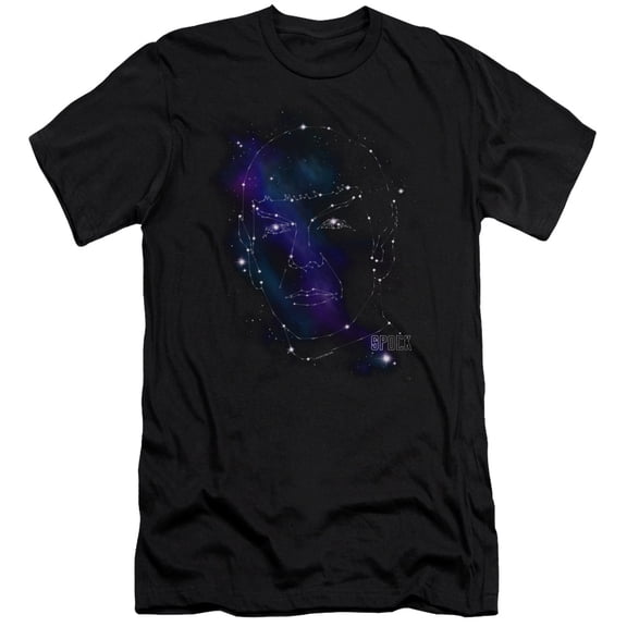 Star Trek - Spock Constellations - Premium Slim Fit Short Sleeve Shirt - XX-Large