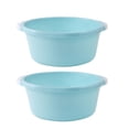 thumbnail image 1 of 2 piezas Lavabo de baño para el hogar Lavabo de plástico Lavabo para el pie del hogar Lavabo simple para el hogar (Tamaño mediano azul cielo), 1 of 5