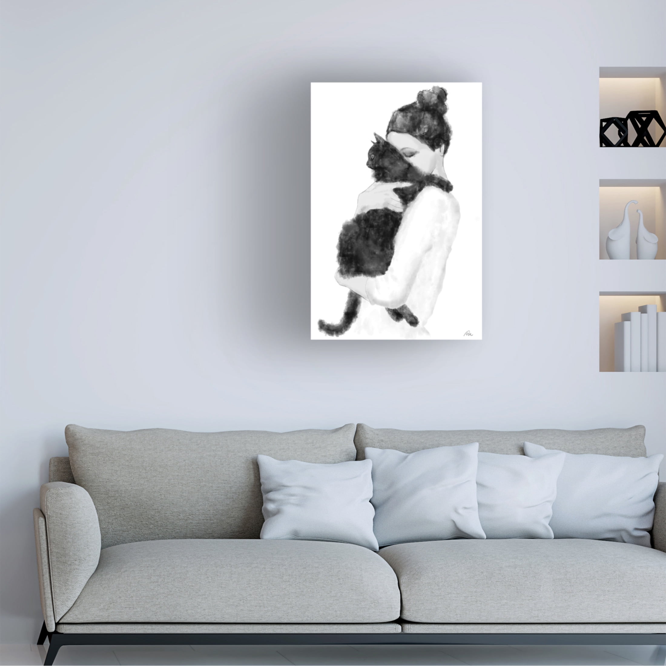 Pictufy Studio II 'Cat Lover' Canvas Art - 22 x 32 Inches